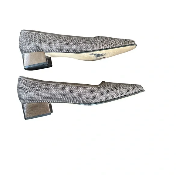 Carolina Molina Bronze Brown Block Heels Size 10 - Picture 3 of 7